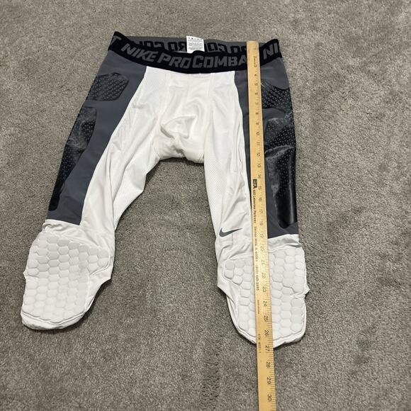 Nike Pro Combat Padded Compression Shorts XXL White Baseball - Picture 6 of 6